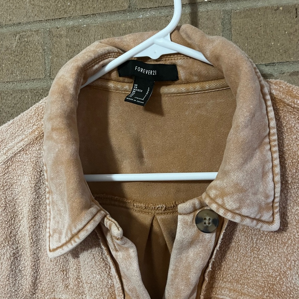 Forever 21 Light Brown Fleece Sleeveless Vest View 4